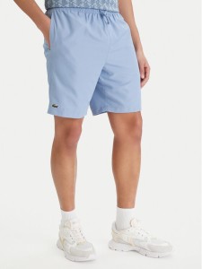 Lacoste Szorty sportowe GH353T Błękitny Relaxed Fit