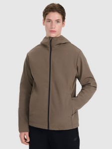 4F Kurtka softshell wiatroodporna membrana 5000 męska - brązowa S