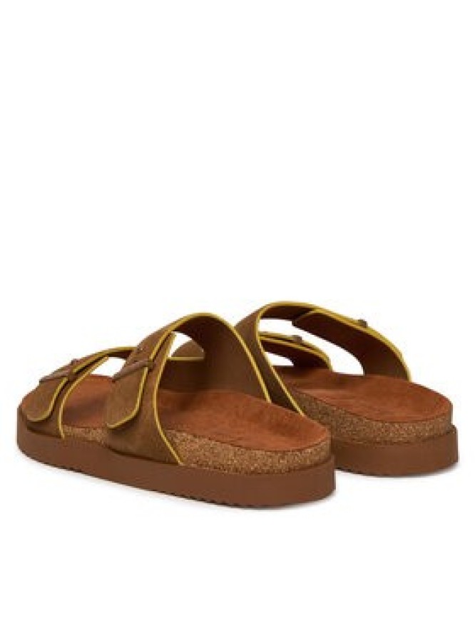 Tommy Hilfiger Klapki Cork Adjustable Suede Sandal FM0FM05869 Brązowy