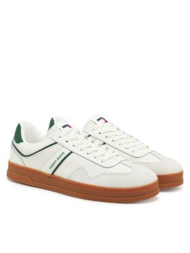 Tommy Jeans Sneakersy The Greenwich Leather EM0EM01571 Écru
