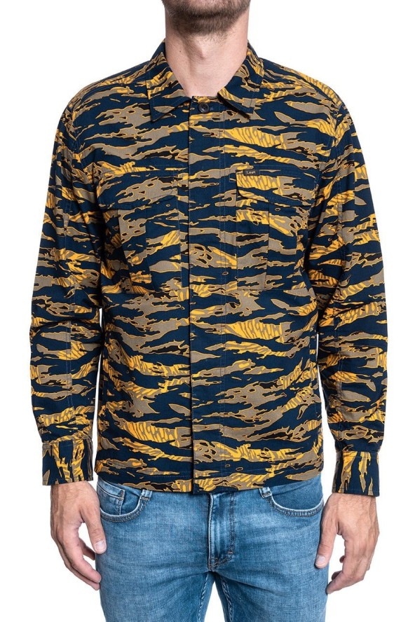 KOSZULA MĘSKA LEE SEASONAL FIT WASHED BLUE L67NJILR 112116904