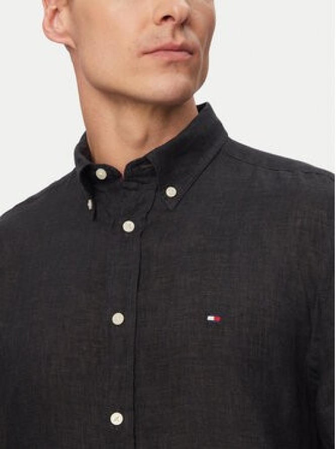 Tommy Hilfiger Koszula MW0MW41530 Czarny Regular Fit