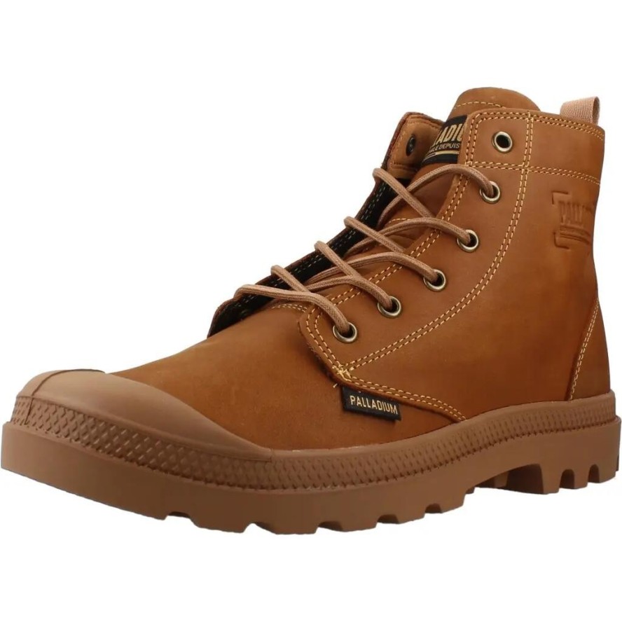 Buty PALLADIUM BOTAS PAMPA ZIP LTH LEGACY Jasnobrązowy