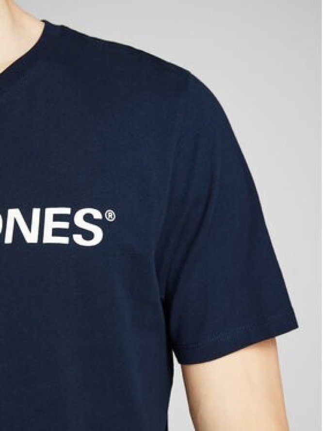 Jack & Jones T-Shirt Corp Logo 12137126 Granatowy Slim Fit