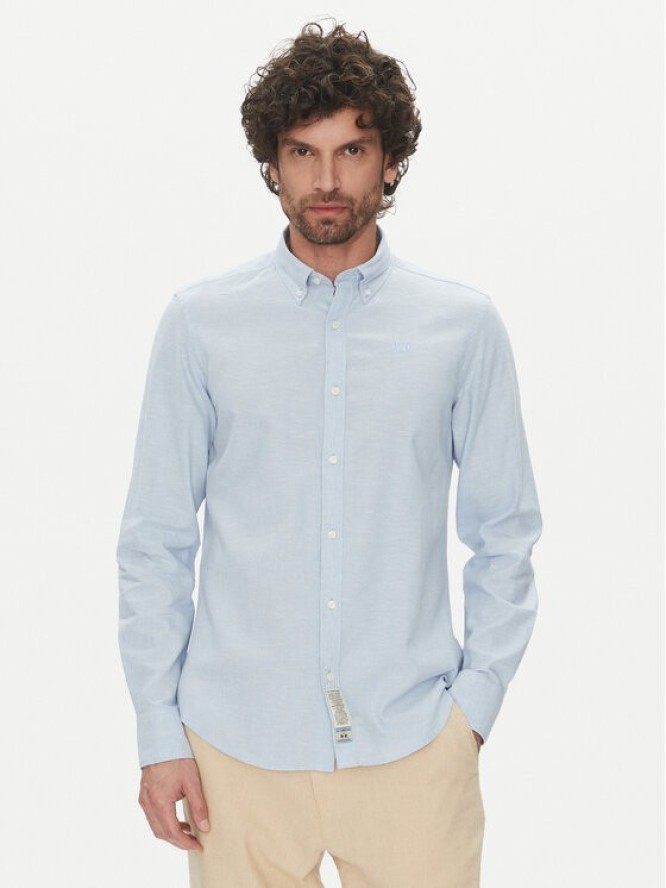 La Martina Koszula Alvin MAC006 TL141 Błękitny Regular Fit