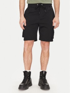 Moose Knuckles Szorty sportowe Hartsfield M14MR794 Czarny Regular Fit
