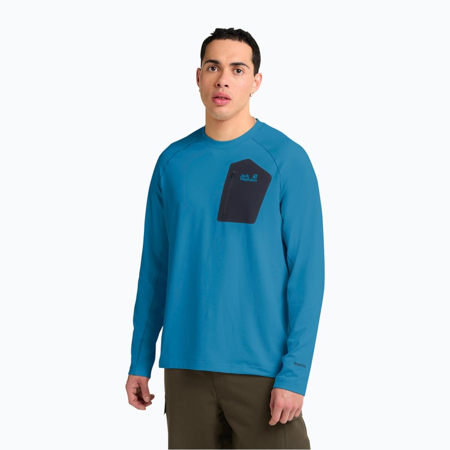 Longsleeve męski Jack Wolfskin Prelight Trail Crew