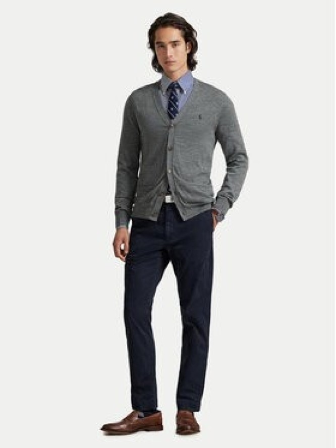 Polo Ralph Lauren Kardigan 710946144004 Szary Slim Fit