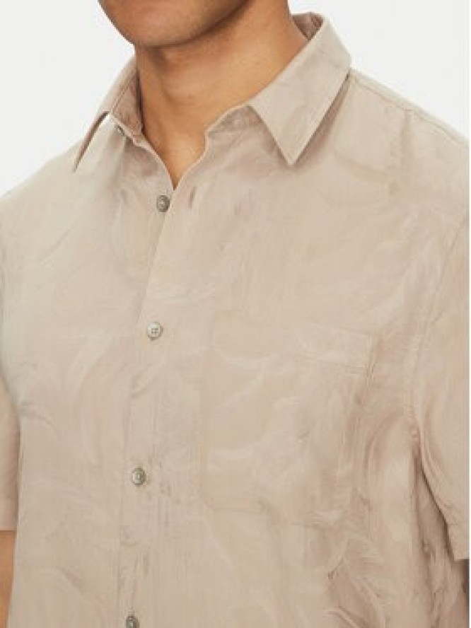 Guess Koszula M5GH26 WH7V2 Beżowy Regular Fit