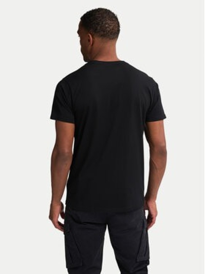 Petrol Industries T-Shirt M-ROS-TSR002 Czarny Regular Fit