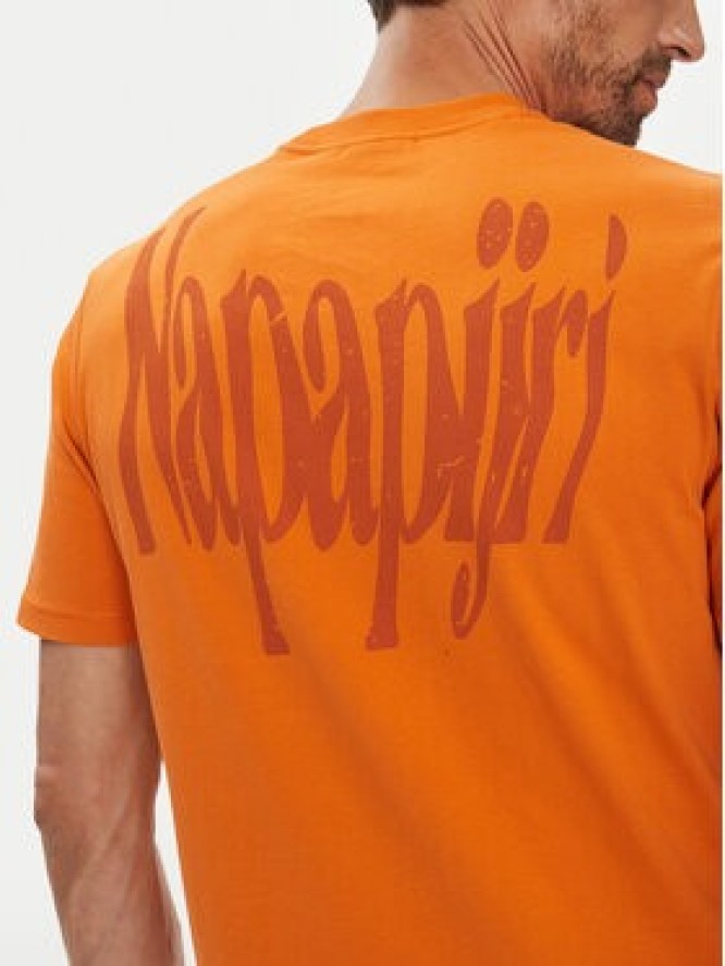 Napapijri T-Shirt S-Turrach NP0A893U Pomarańczowy Regular Fit