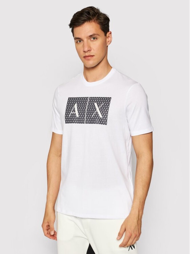 Armani Exchange T-Shirt 8NZTCK Z8H4Z 1100 Biały Slim Fit