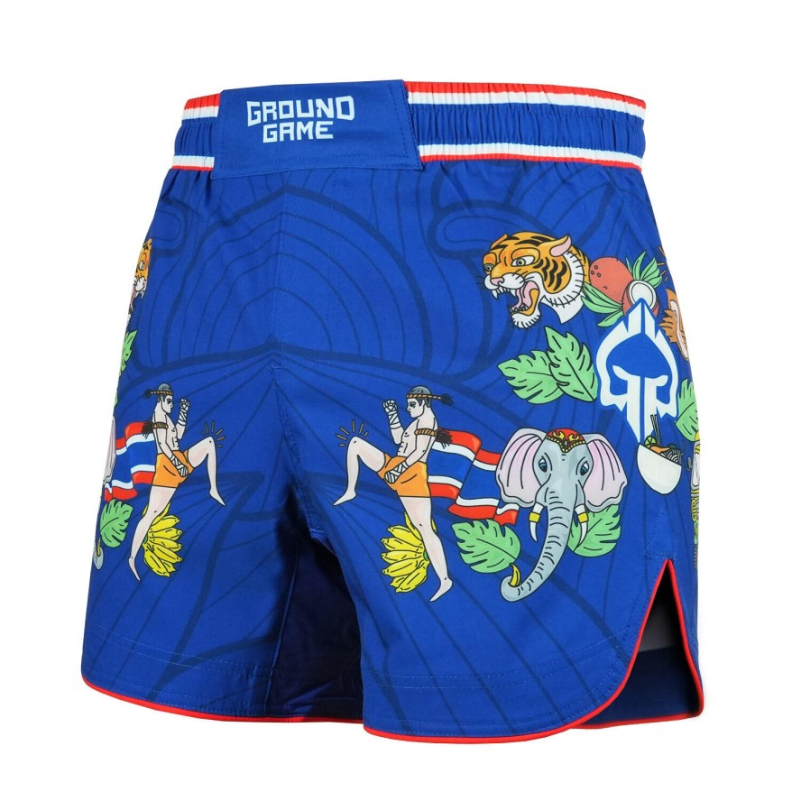 Lekkie spodenki do MMA i BJJ Ground Game Bangkok męskie