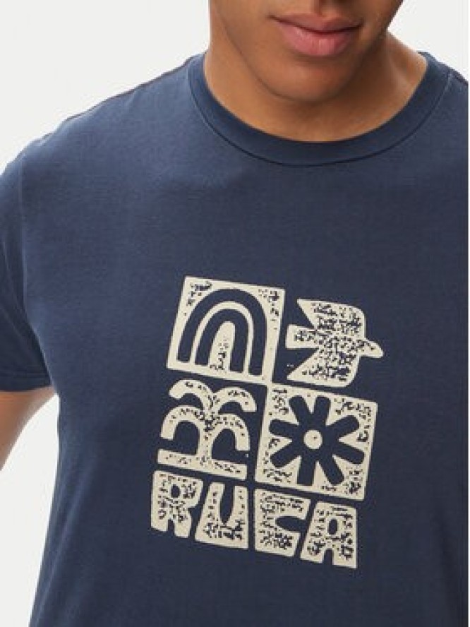 RVCA T-Shirt Mosaic 23A351543 Zielony Regular Fit