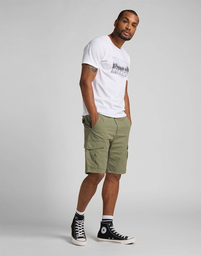 SZORTY MĘSKIE LEE CARGO SHORT LICHEN GREEN L73CCJ82 112120354