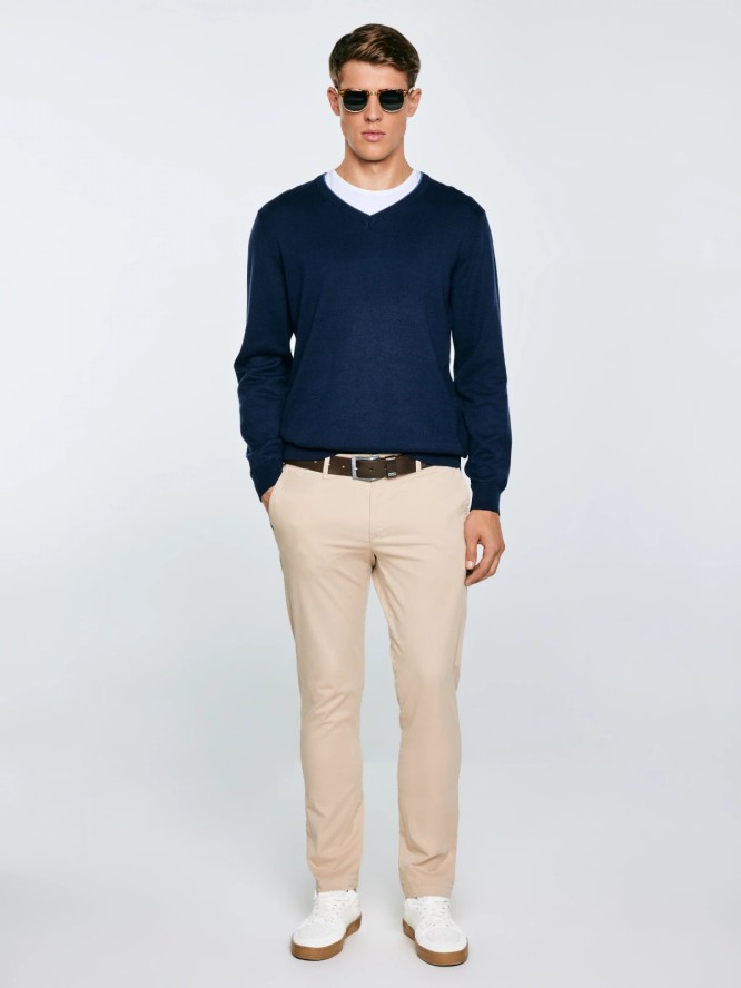 Sweter męski granatowy Vason 403