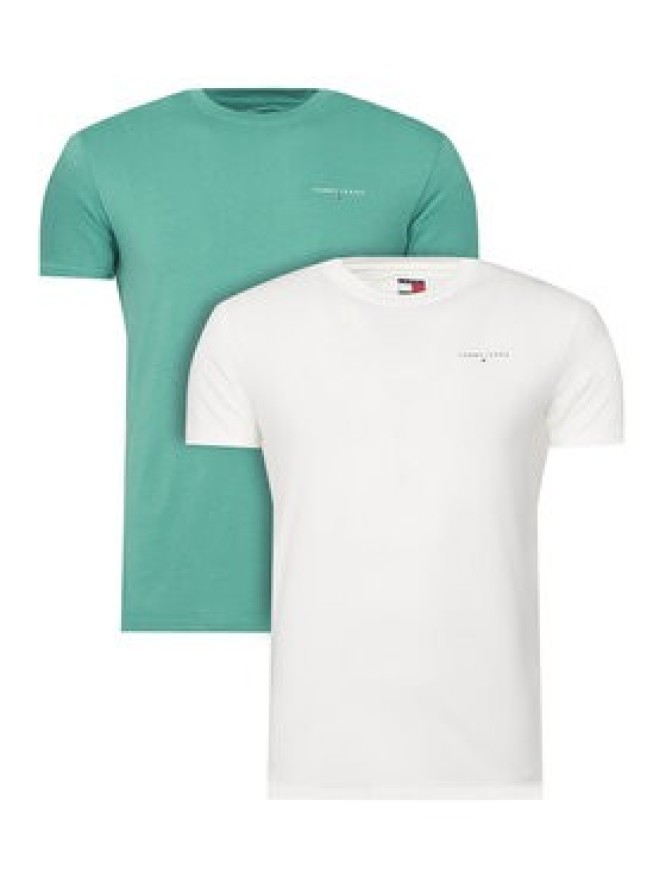 Tommy Jeans Komplet t-shirtów DM0DM22316 Zielony Slim Fit