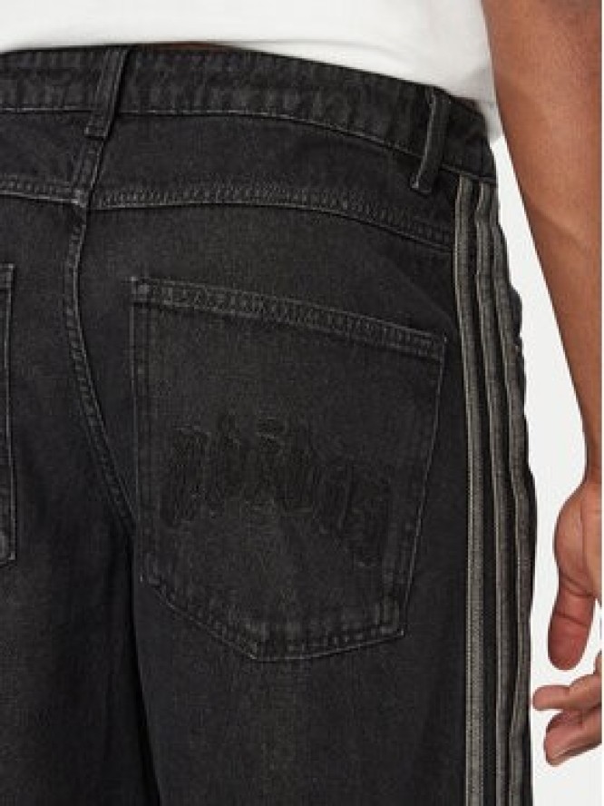 adidas Jeansy Sst Denim Jeans Mid-Rise Straight Leg IB6947 Czarny Loose Fit