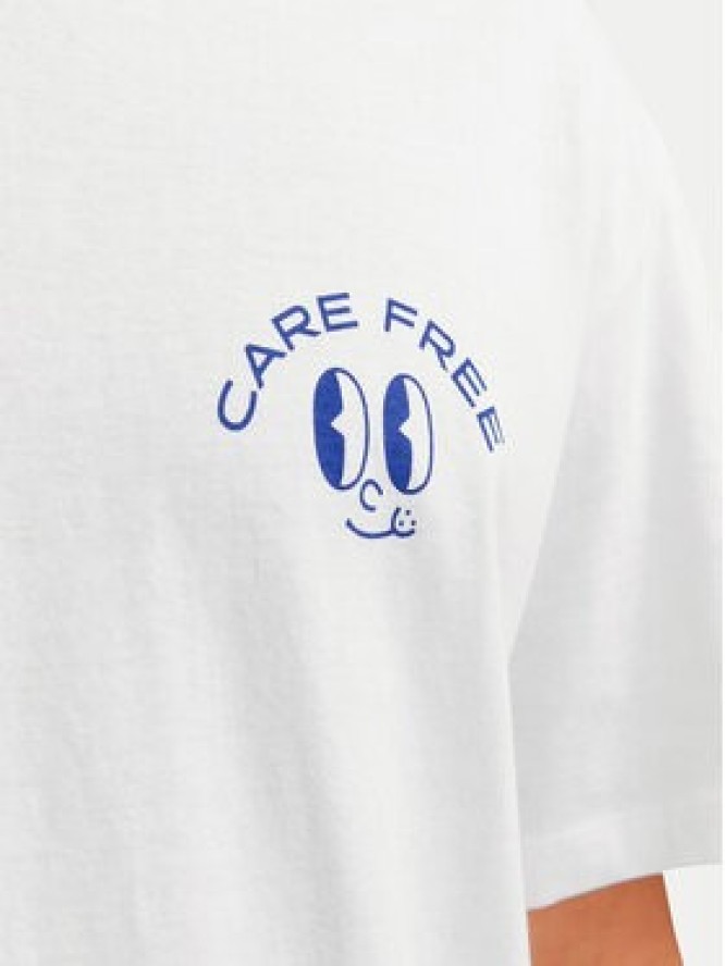 Jack & Jones T-Shirt Jorfrutti 12256926 Biały Wide Fit