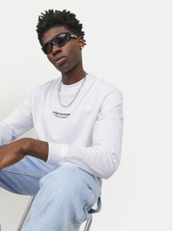 Jack & Jones Longsleeve Vesterbro 12251775 Biały Loose Fit
