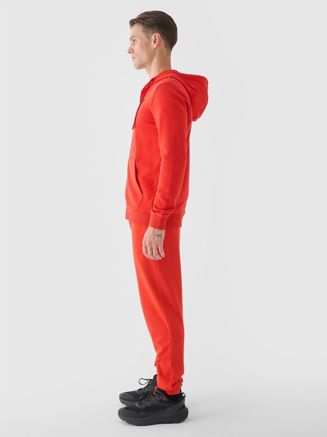 4F Spodnie dresowe joggery męskie - pomarańczowe 3XL