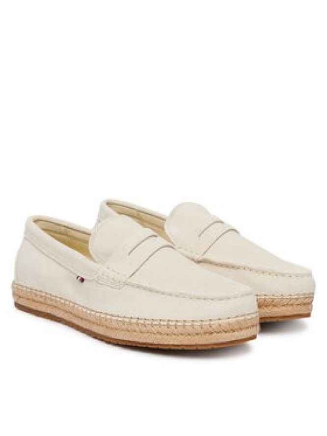 Tommy Hilfiger Espadryle Flexible Hilfiger Sde Espadrille FM0FM05794 Écru