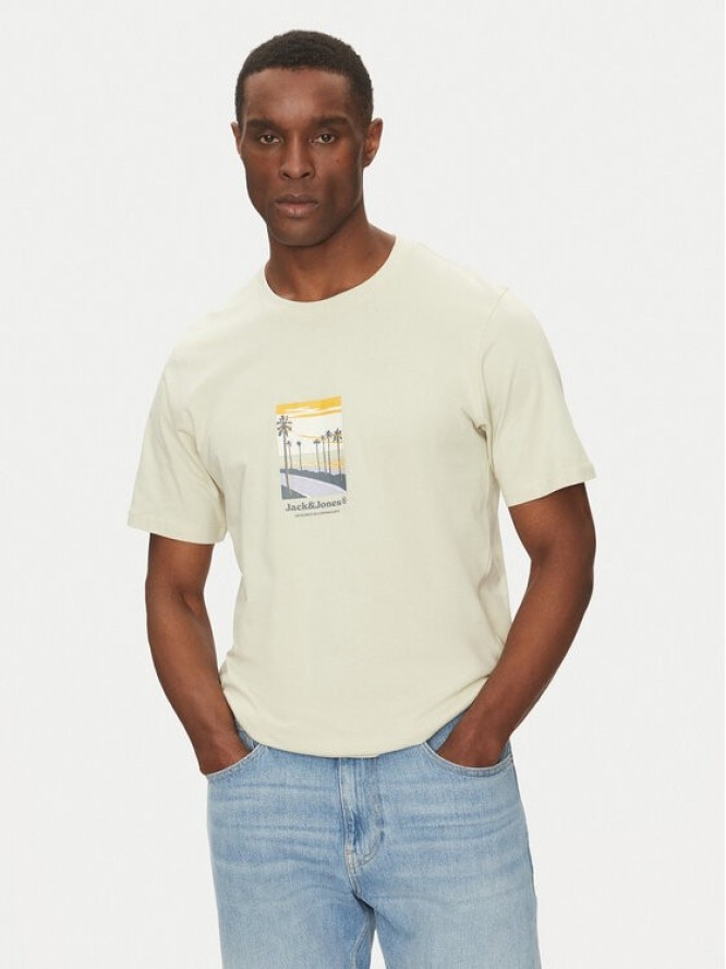 Jack & Jones T-Shirt Split Graphic 12273000 Zielony Regular Fit