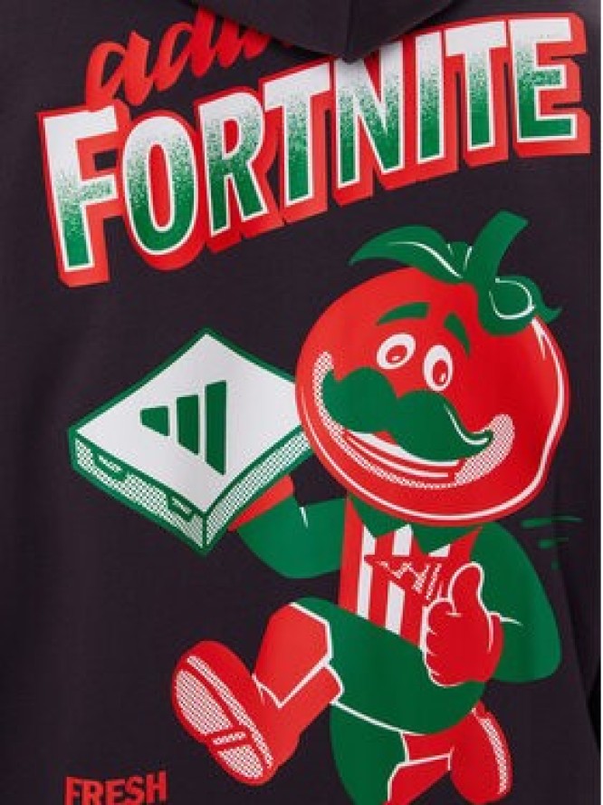 adidas Bluza Fortnite JV7961 Fioletowy Loose Fit