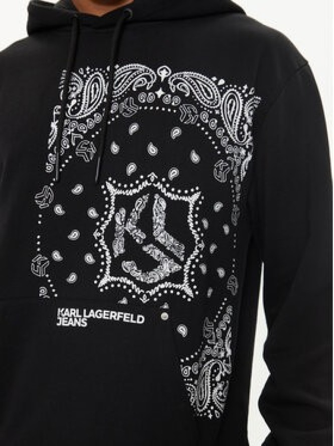 Karl Lagerfeld Jeans Bluza 245D1805 Czarny Regular Fit