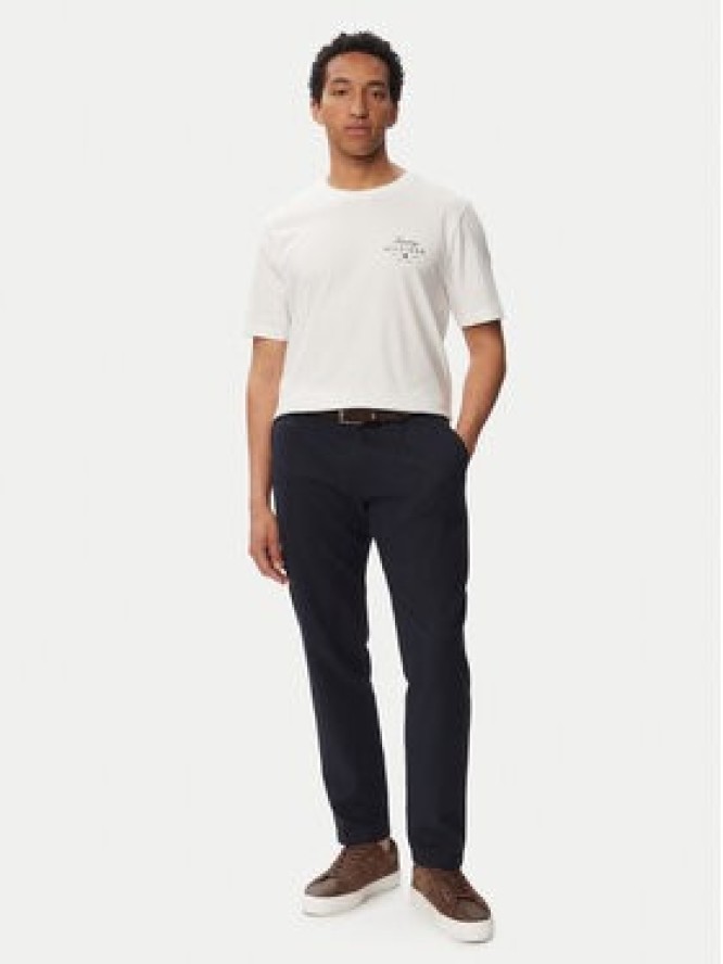 Tommy Hilfiger T-Shirt Script Stack MW0MW43224 Biały Regular Fit