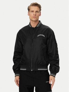 Calvin Klein Jeans Kurtka bomber LV04RF510G Czarny Regular Fit