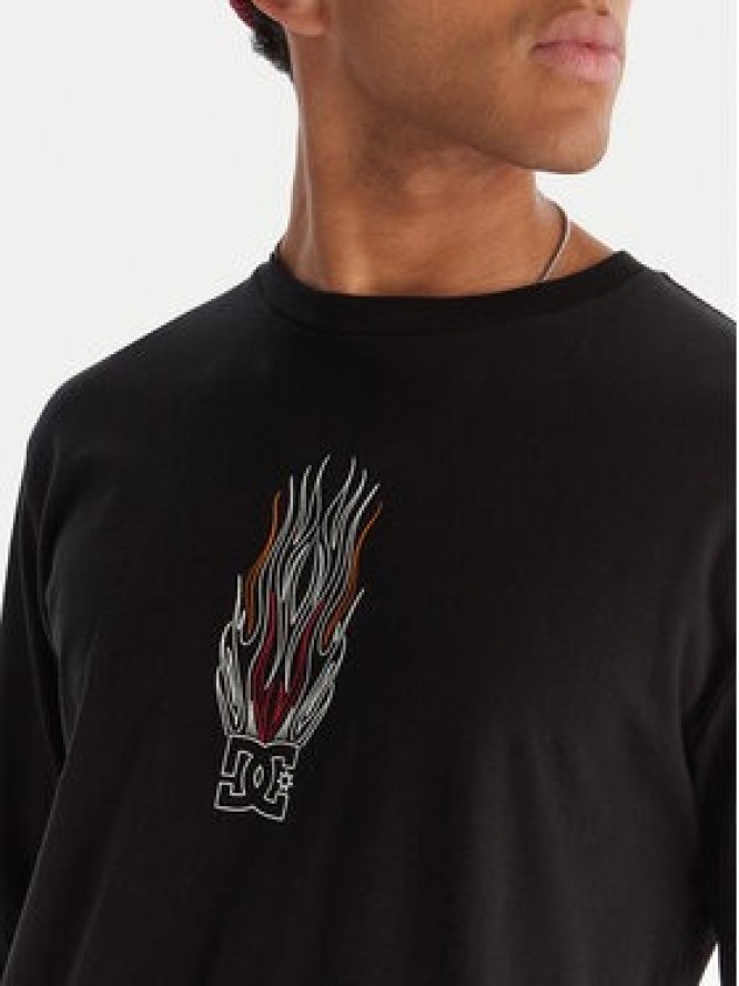 DC Shoes Longsleeve Burn Out HLS EDYZT04355 Czarny Regular Fit