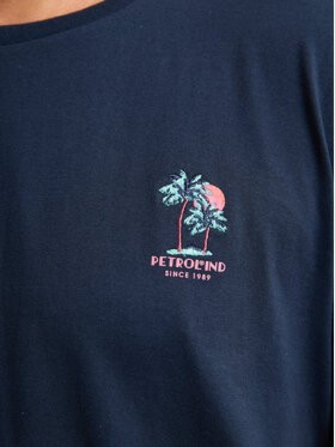 Petrol Industries T-Shirt M-1050-TSR644 Granatowy Regular Fit