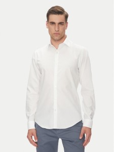 Calvin Klein Koszula LV019EU017 Biały Slim Fit