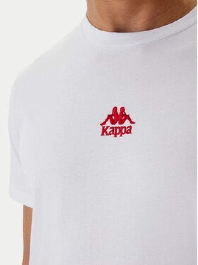 Kappa T-Shirt 382J2QW Biały Regular Fit