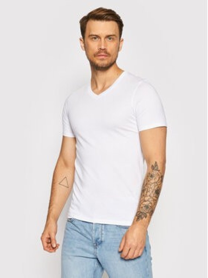 Jack & Jones Komplet t-shirtów Basic 12133914 Biały Regular Fit