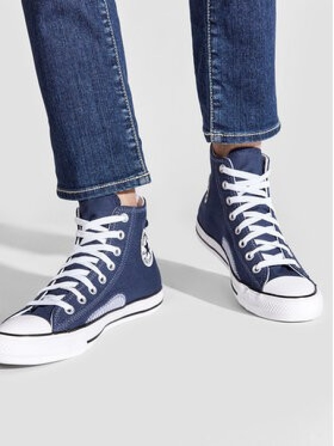 Converse Trampki Chuck Taylor All Star Hickory Stripe A00480C Granatowy