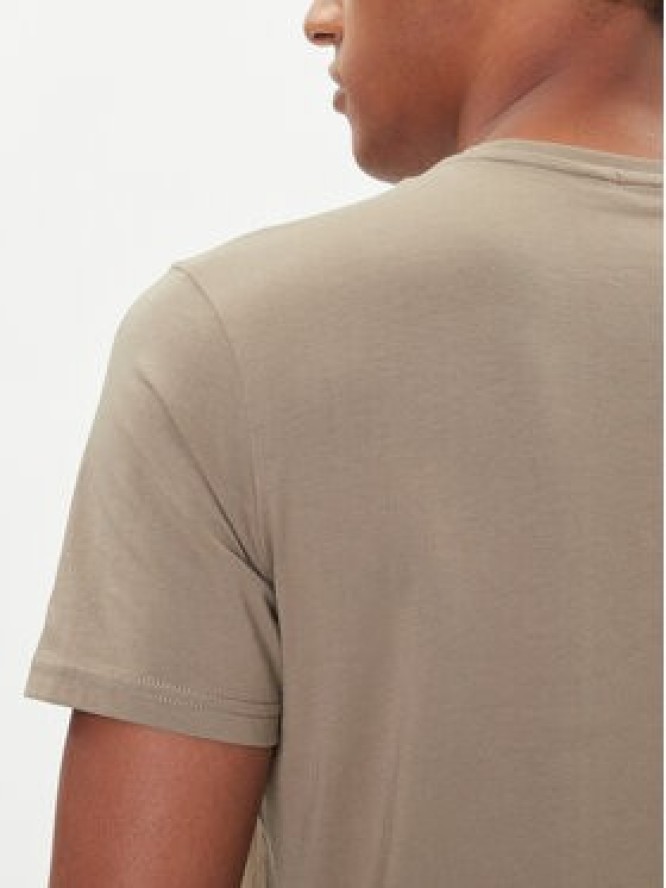 Napapijri T-Shirt Salis NP0A4H8D Beżowy Regular Fit