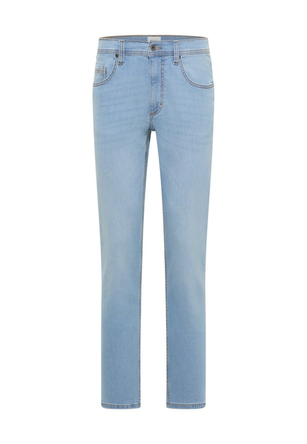 Męskie Spodnie Jeansowe Mustang Style Washington Straight Denim Blue 1017692 5000 401