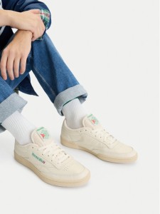 Reebok Sneakersy EO-CLUB C 85 VINTAGE 100000317 Écru