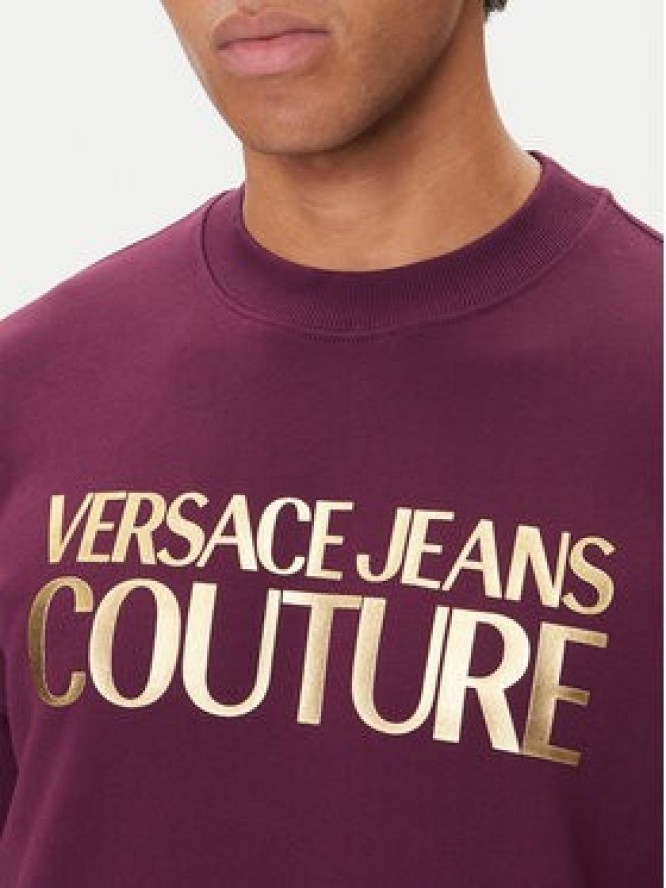 Versace Jeans Couture Bluza 79GAIT05 Fioletowy Regular Fit