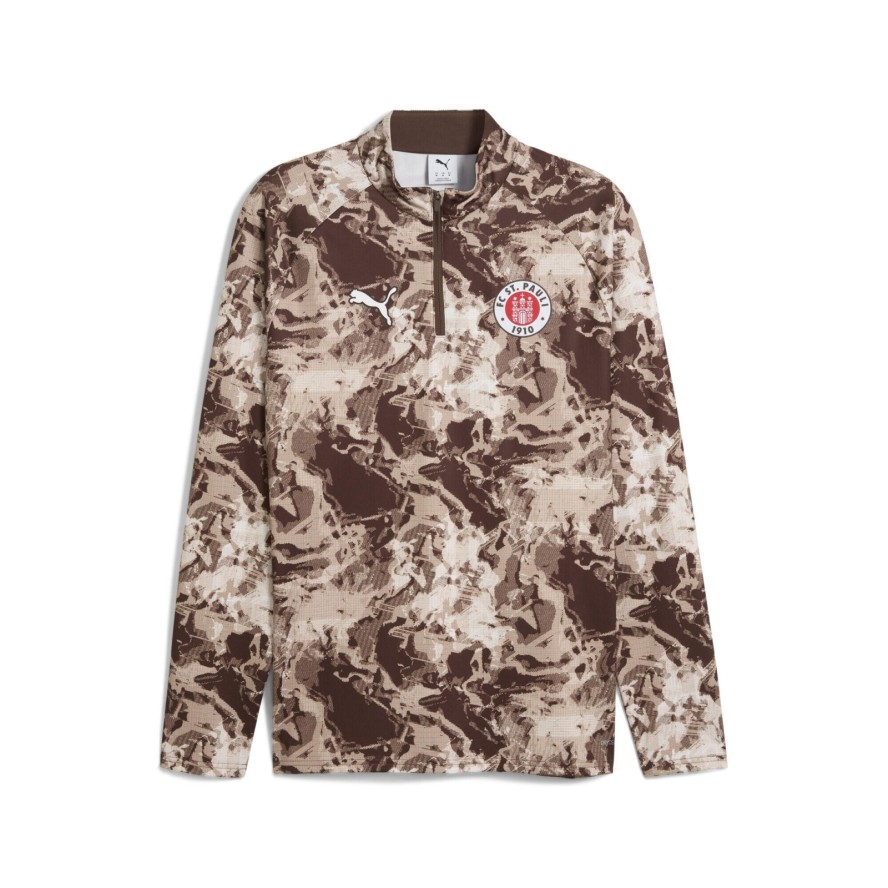 Męska bluza przedmeczowa FC St. Pauli z zamkiem 1/4 PUMA