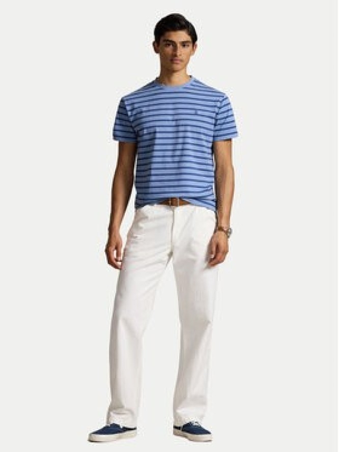 Polo Ralph Lauren T-Shirt 710938134009 Niebieski Custom Slim Fit