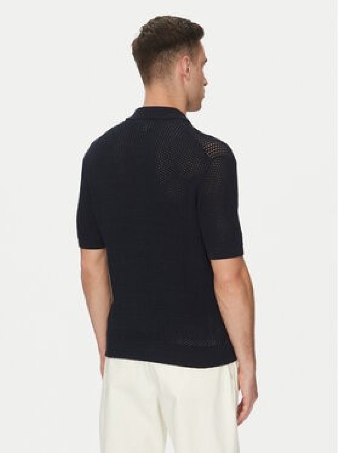 Lacoste Sweter AH9724 Granatowy Regular Fit