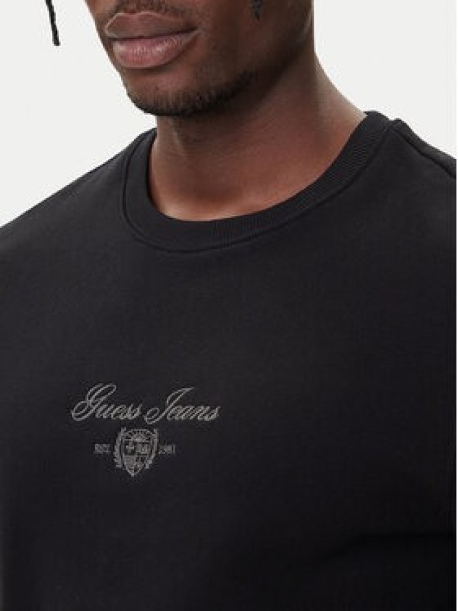 Guess Jeans Bluza M5BQ35 K9V31 Czarny Slim Fit