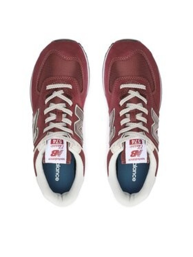 New Balance Sneakersy ML574EVM Bordowy