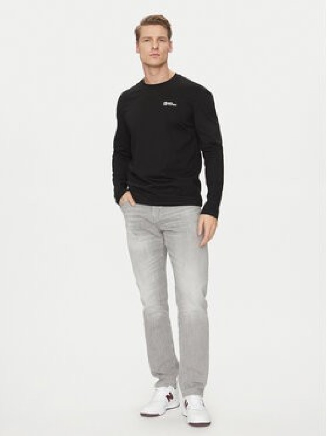 Jack Wolfskin Longsleeve Essential Longsleeve 1808821 Czarny Regular Fit