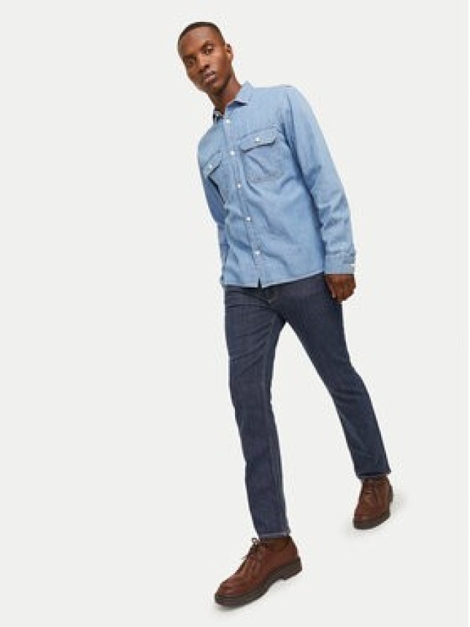 Jack & Jones Jeansy Clark 12261707 Granatowy Regular Fit