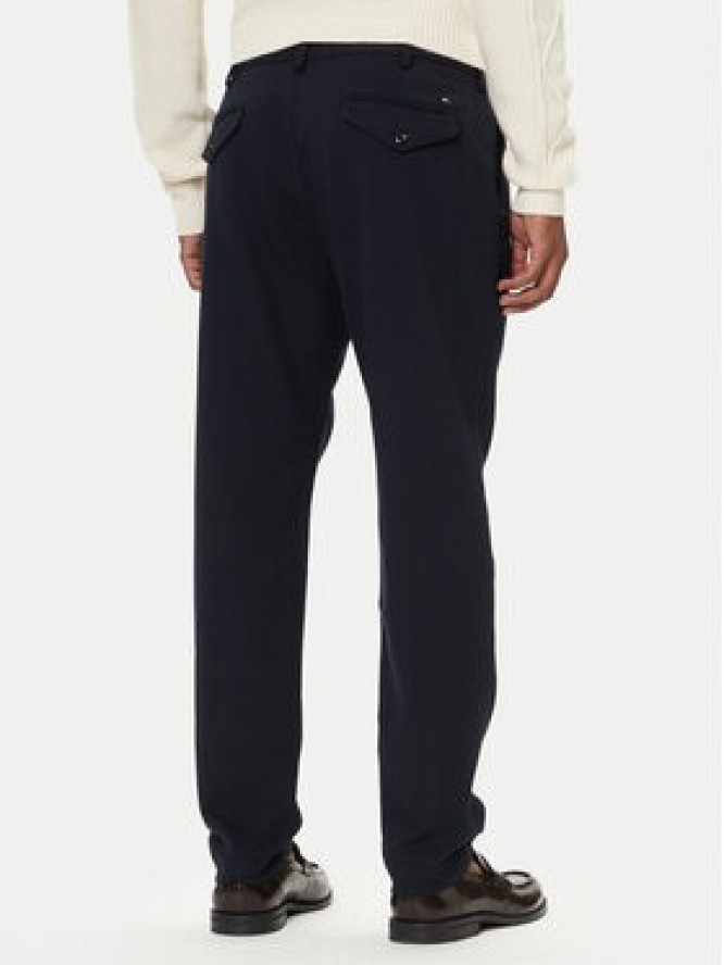 Tommy Hilfiger Chinosy Harlem MW0MW40340 Granatowy Tapered Fit