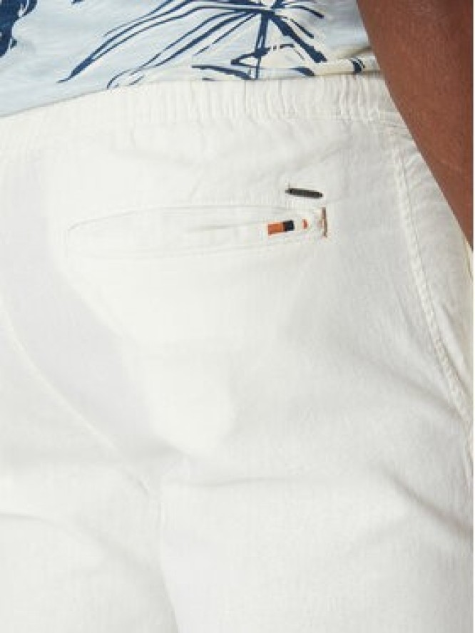 INDICODE Spodnie materiałowe Vitamin 60-333 Biały Slim Fit